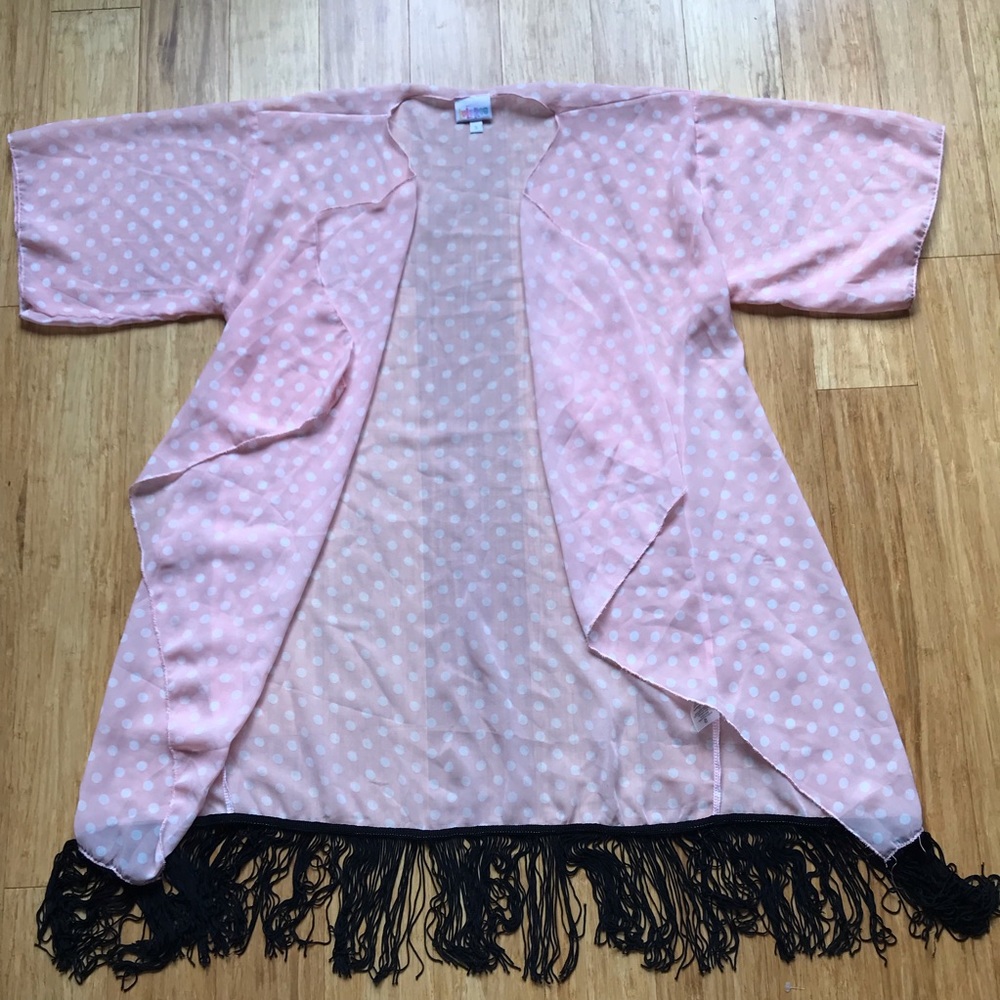 Lularoe Monroe  Polka dot Kimono